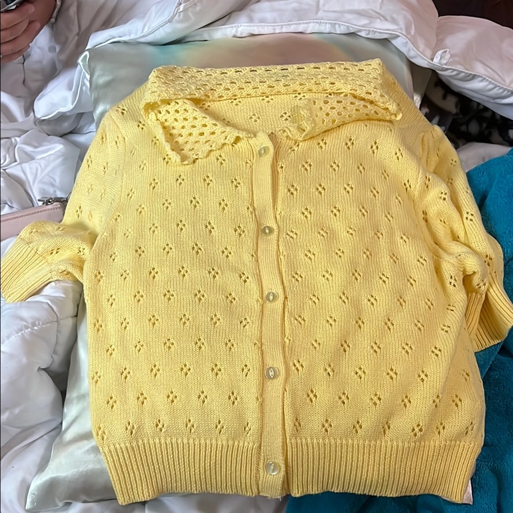 Double Zero Yellow Women's Cardigan